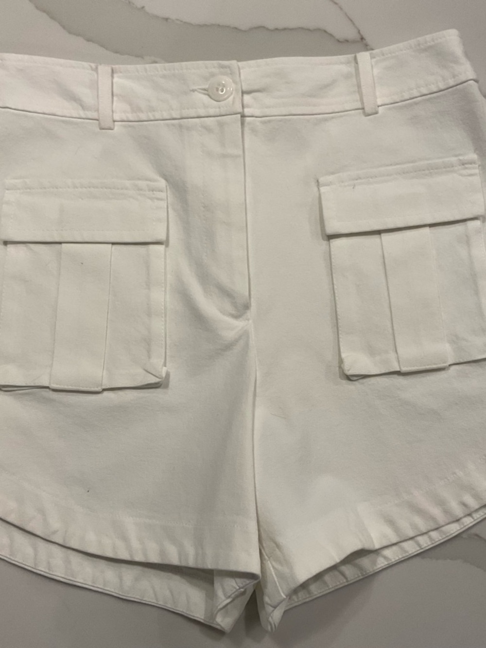 Trina Turk White Cargo Pocket Women’s Shorts